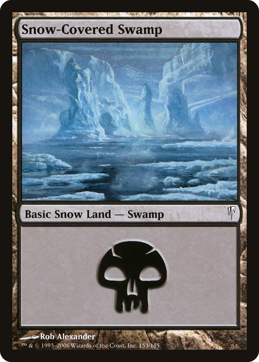 Snow-Covered Swamp (CSP-153) - Coldsnap Foil