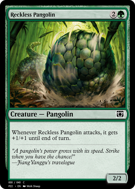 Reckless Pangolin (PZ2-70845) - Treasure Chest Foil