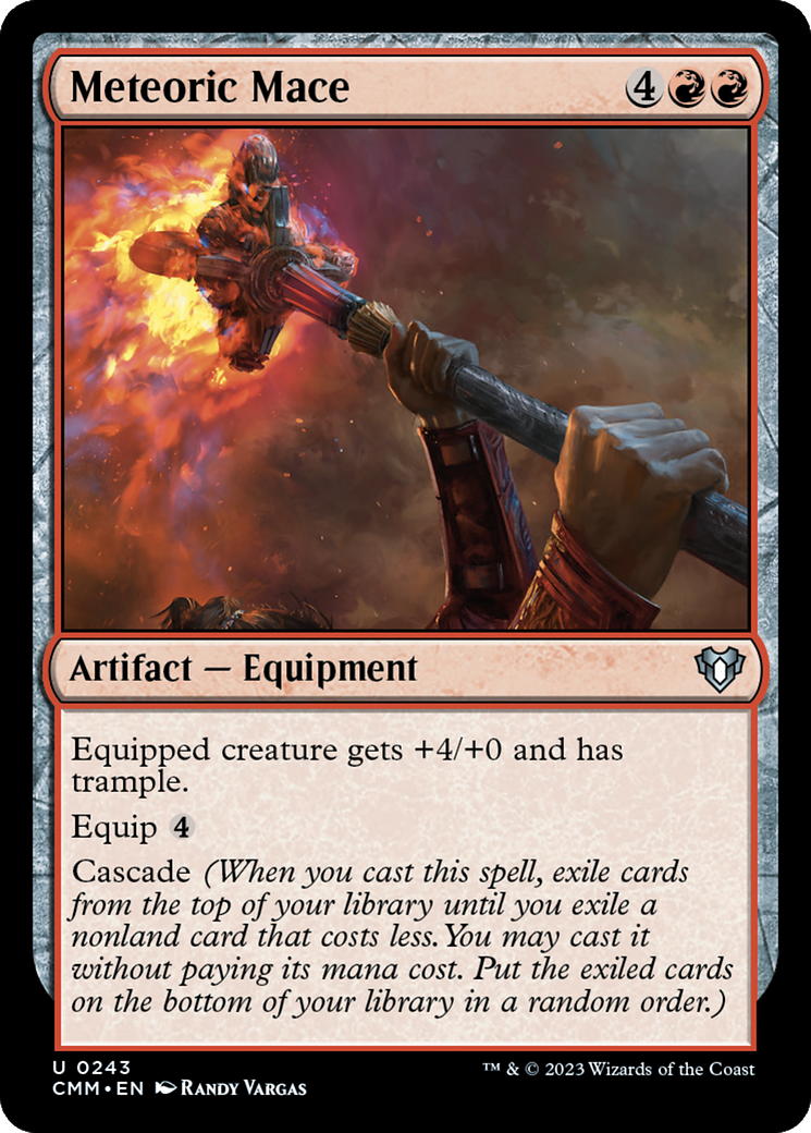 Meteoric Mace (CMM-243) - Commander Masters Foil