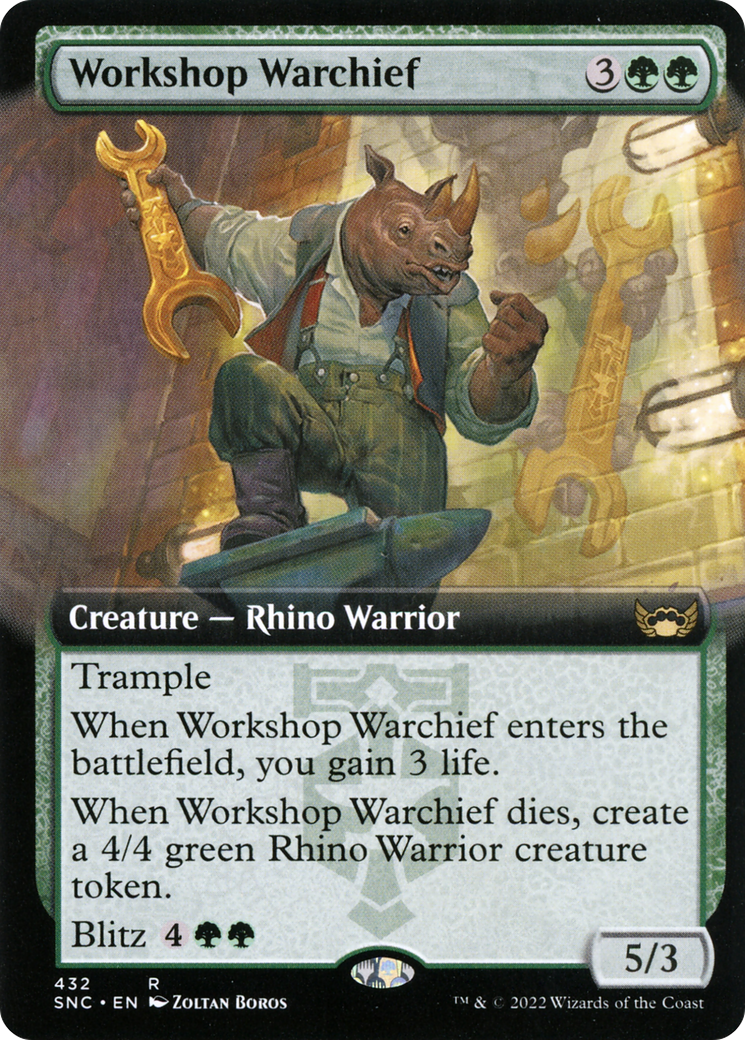 Workshop Warchief (Extended Art)  (SNC-432) - Streets of New Capenna: (Extended Art) Foil