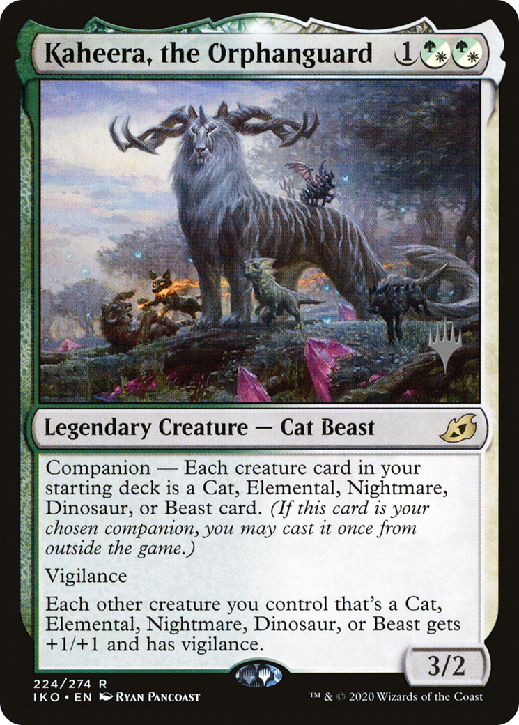 Kaheera, the Orphanguard (PPIKO-224P) - Ikoria: Lair of Behemoths Promos: (companion) (Promo Pack)
