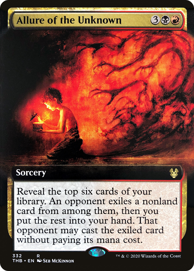 Allure of the Unknown (THB-332) - Theros Beyond Death: (Extended Art) Foil