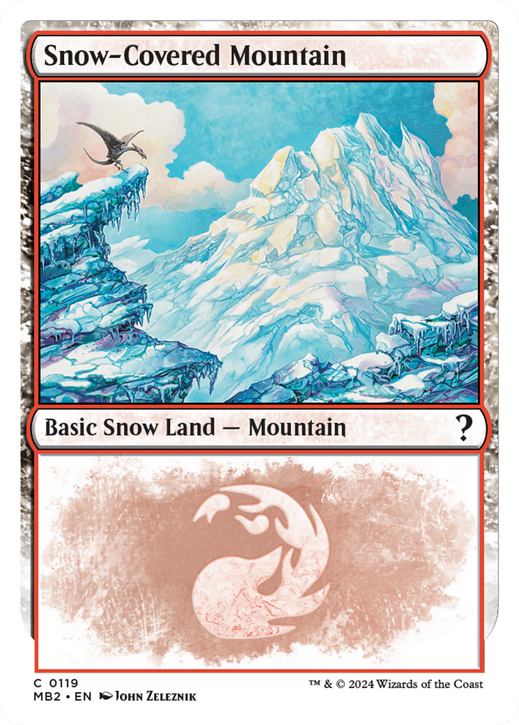 Snow-Covered Mountain (MB2-119) - Mystery Booster 2: (snow)