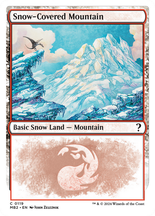 Snow-Covered Mountain (MB2-119) - Mystery Booster 2: (snow)