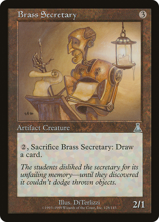 Brass Secretary (UDS-128) - Urza's Destiny Foil