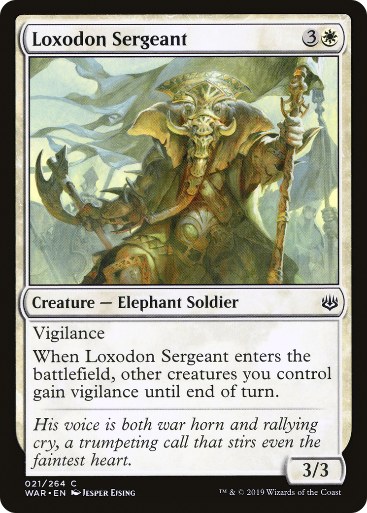 Loxodon Sergeant (WAR-021) - War of the Spark Foil