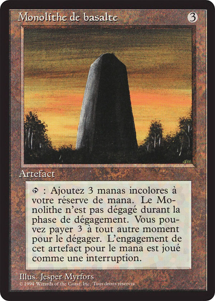 Basalt Monolith (FBB-235) - Foreign Black Border