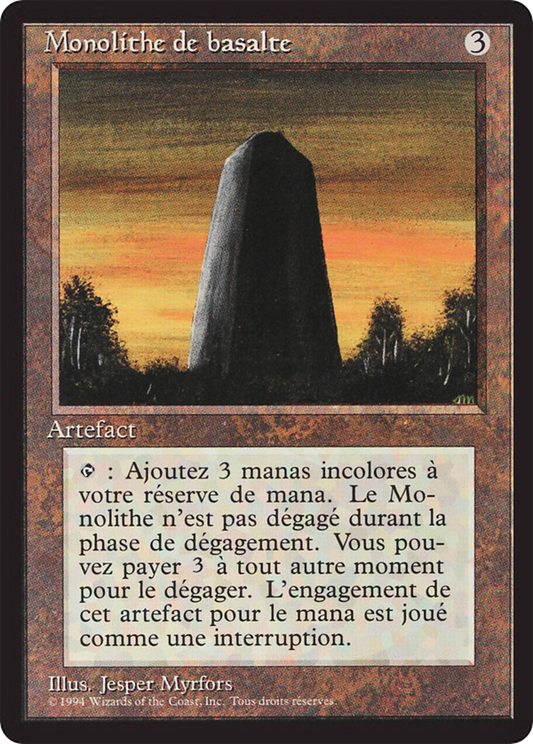 Basalt Monolith (FBB-235) - Foreign Black Border