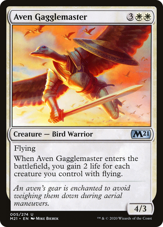 Aven Gagglemaster (M21-005) - Core Set 2021 Foil