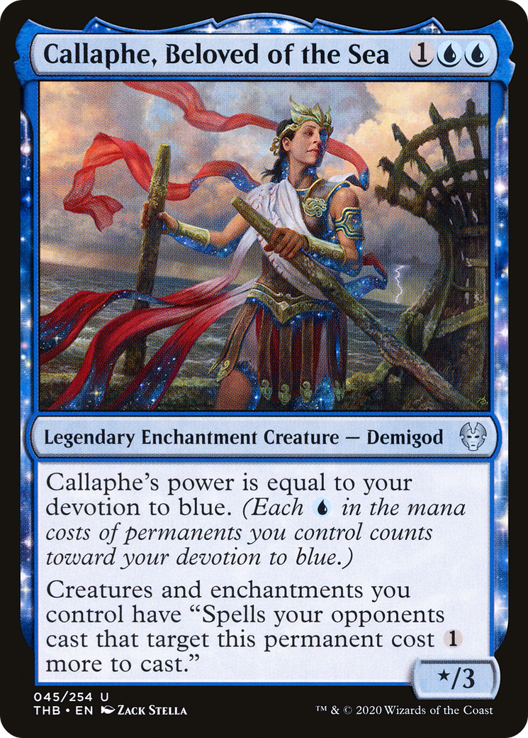 Callaphe, Beloved of the Sea (THB-045) - Theros Beyond Death Foil