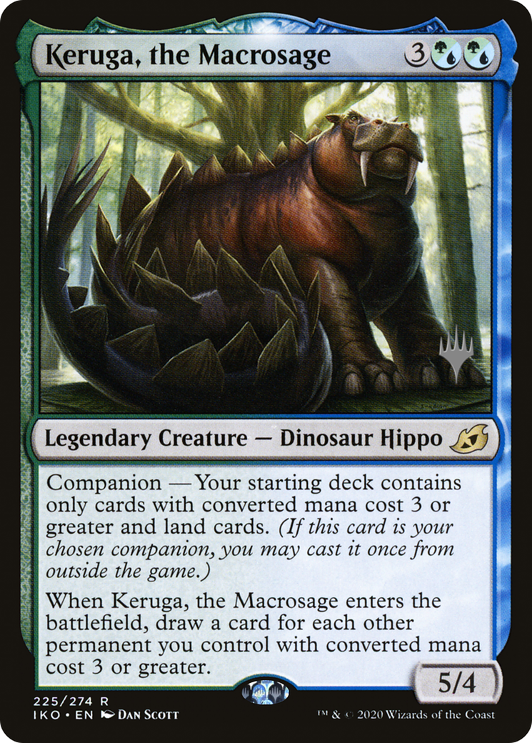 Keruga, the Macrosage (PPIKO-225P) - Ikoria: Lair of Behemoths Promos: (companion) (Promo Pack)