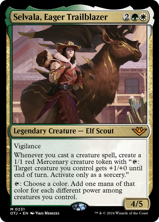 Selvala, Eager Trailblazer (POTJ-231P) - Outlaws of Thunder Junction Promos