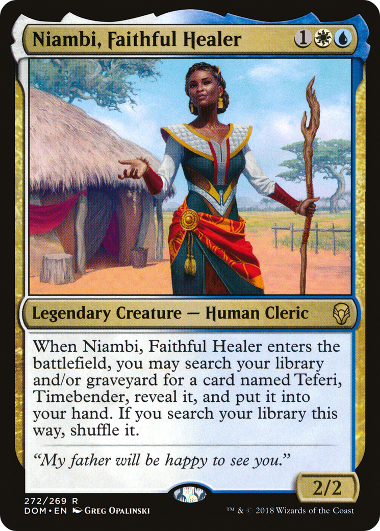 Niambi, Faithful Healer (DOM-272) - Dominaria