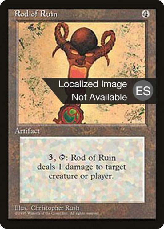 Rod of Ruin (4BB-344) - Fourth Edition Foreign Black Border