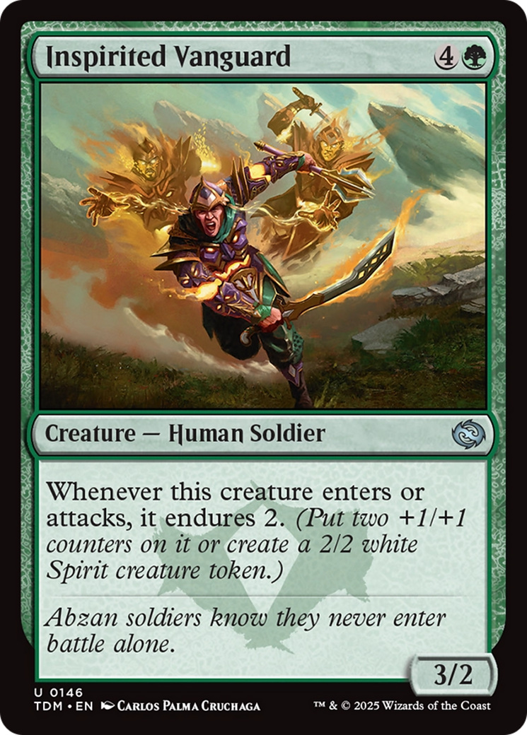 Inspirited Vanguard  (TDM-146) - Tarkir: Dragonstorm Foil