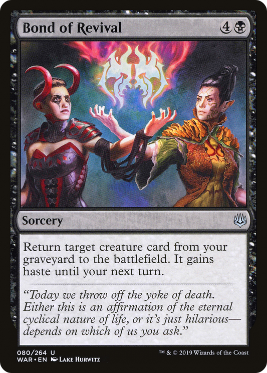 Bond of Revival (WAR-080) - War of the Spark Foil