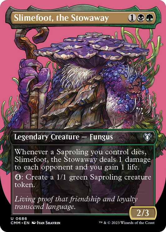 Slimefoot, the Stowaway (CMM-686) - Commander Masters (Borderless)