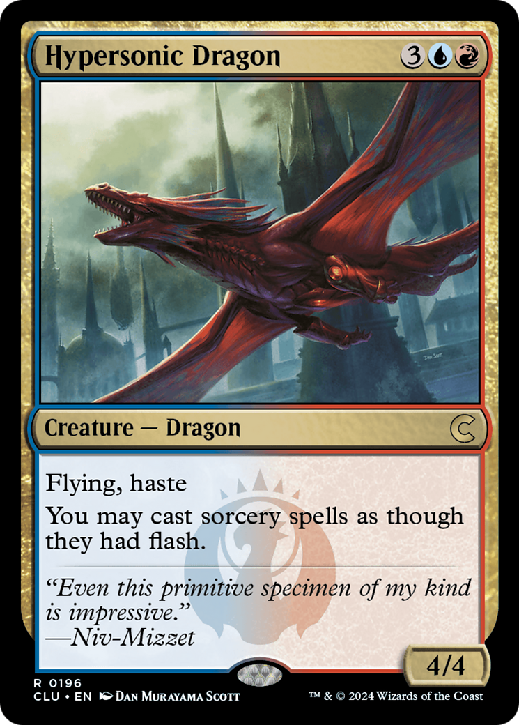 Hypersonic Dragon (CLU-196) - Ravnica: Clue Edition