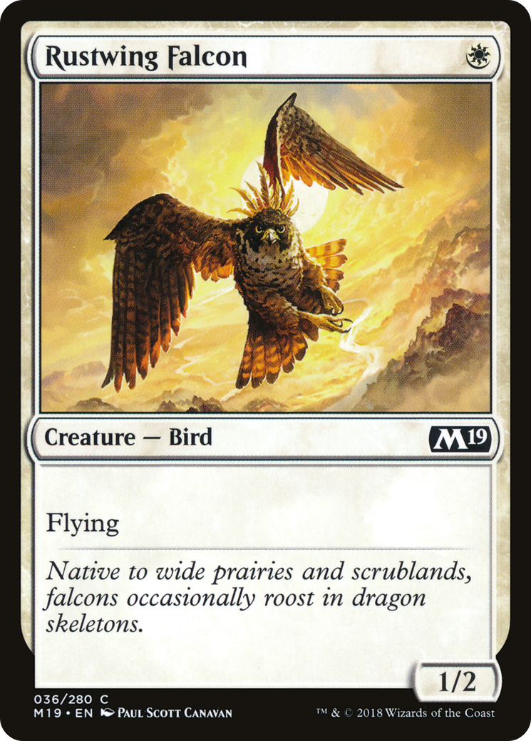 Rustwing Falcon (M19-036) - Core Set 2019 Foil