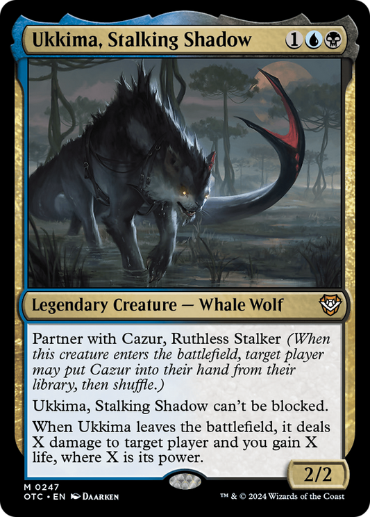 Ukkima, Stalking Shadow (OTC-247) - Outlaws of Thunder Junction Commander