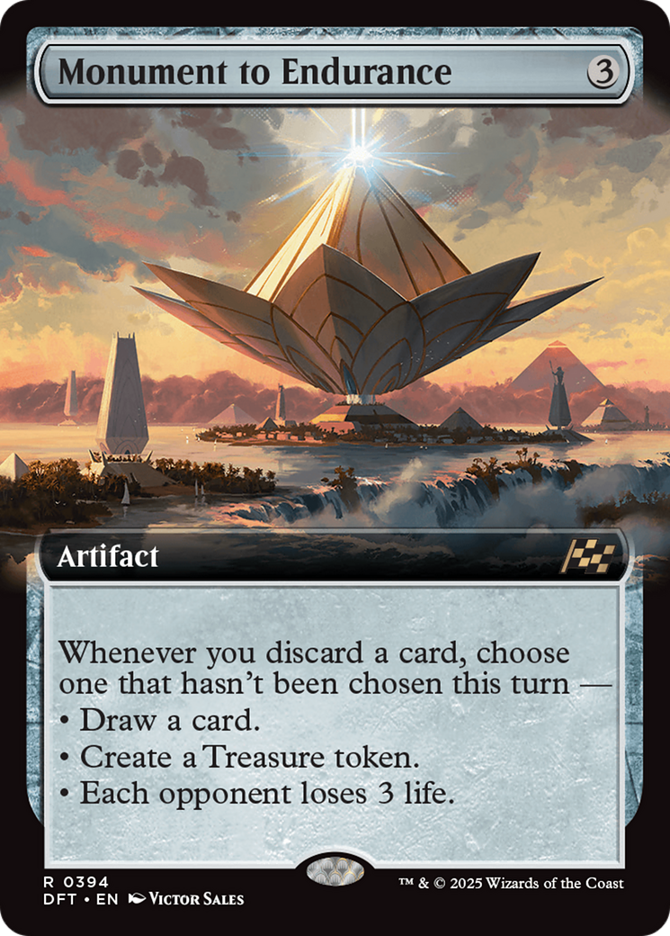 Monument to Endurance  (DFT-394) - Aetherdrift: (Extended Art) Foil