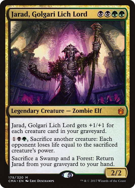 Jarad, Golgari Lich Lord (CMA-179) - Commander Anthology