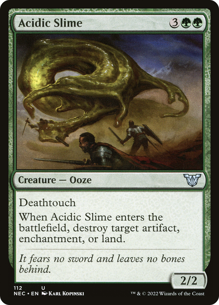 Acidic Slime (NEC-112) - Neon Dynasty Commander