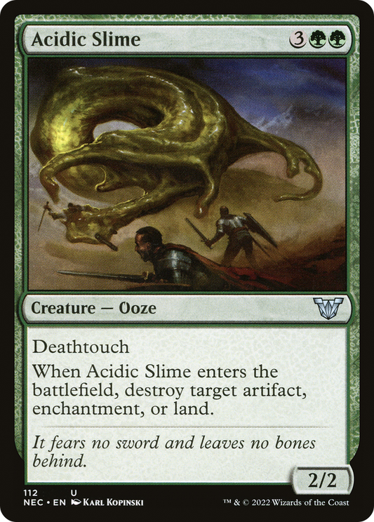 Acidic Slime (NEC-112) - Neon Dynasty Commander