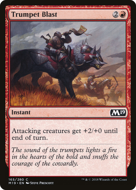 Trumpet Blast (M19-165) - Core Set 2019 Foil