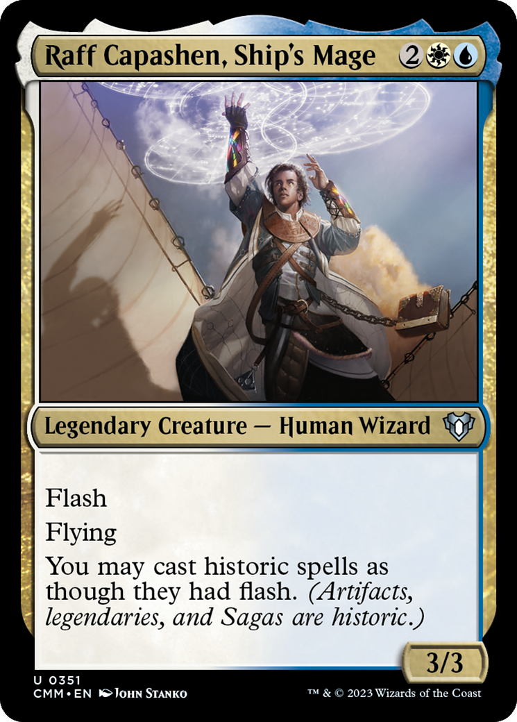 Raff Capashen, Ship's Mage (CMM-351) - Commander Masters Foil