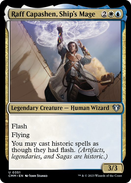 Raff Capashen, Ship's Mage (CMM-351) - Commander Masters Foil