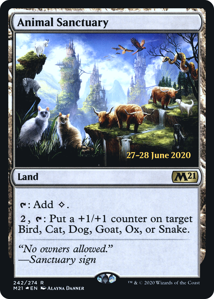 Animal Sanctuary (PRE-242S) - Core Set 2021 Promos (Prerelease) Foil