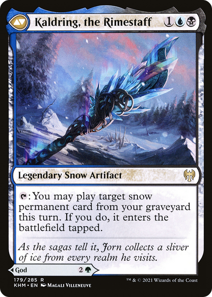 Jorn, God of Winter // Kaldring, the Rimestaff (KHM-179) - Kaldheim: (snow)