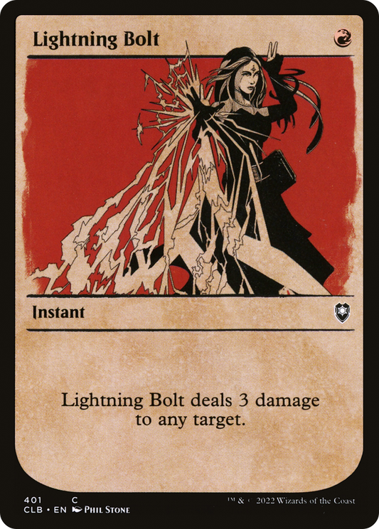 Lightning Bolt (CLB-401) - Commander Legends: Battle for Baldur's Gate: (Showcase) Foil