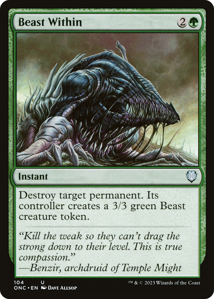 Beast Within (ONC-104) - Phyrexia: All Will Be One Commander