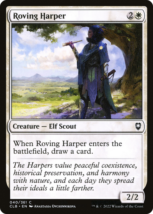 Roving Harper (CLB-040) - Commander Legends: Battle for Baldur's Gate Foil