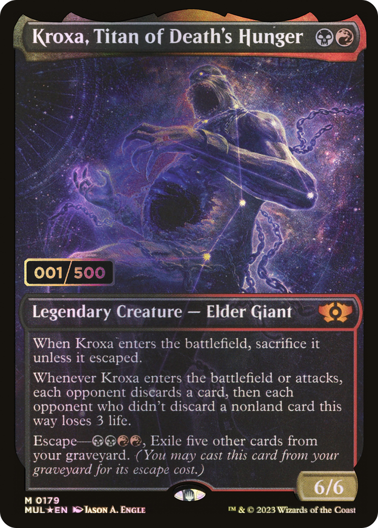 Kroxa, Titan of Death's Hunger (MUL-179Z) - Multiverse Legends: (Showcase) Foil