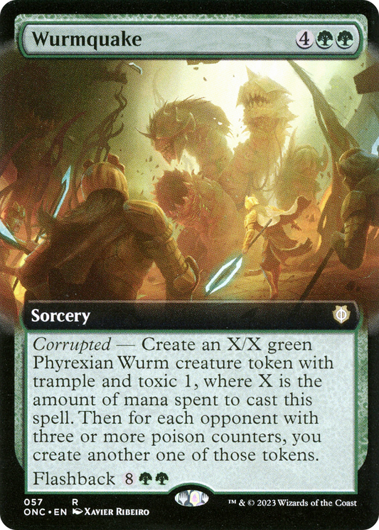 Wurmquake (ONC-057) - Phyrexia: All Will Be One Commander: (Extended Art)