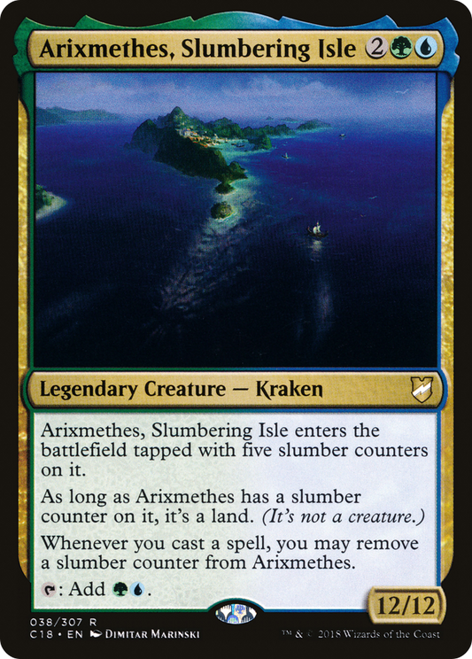 Arixmethes, Slumbering Isle (C18-038) - Commander 2018