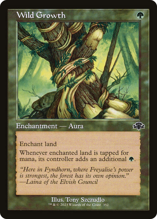 Wild Growth (Retro Frame) (DMR-352) - Dominaria Remastered Foil