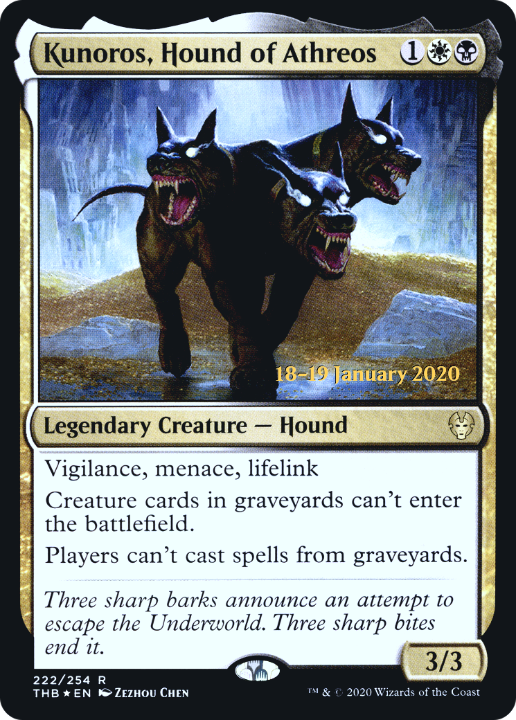 Kunoros, Hound of Athreos (PTHB-222S) - Theros Beyond Death Promos Foil