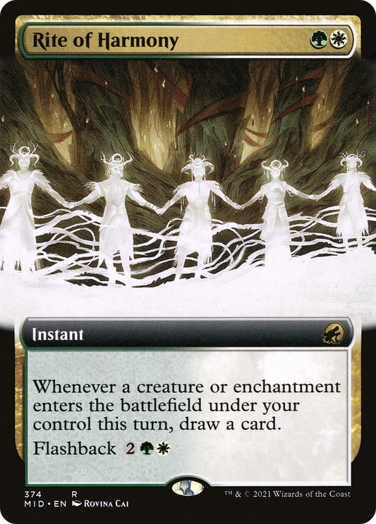 Rite of Harmony (MID-374) - Innistrad: Midnight Hunt: (Extended Art)