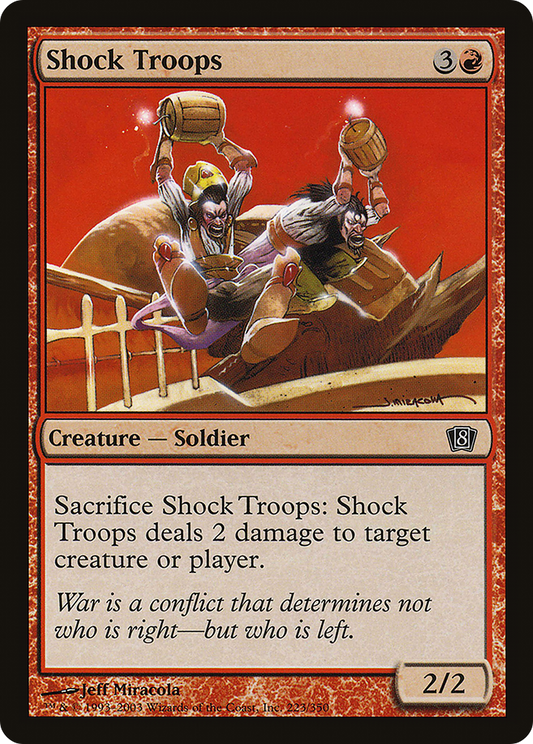 Shock Troops (8ED-223★) - Eighth Edition Foil