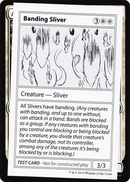 Banding Sliver (CMB1-002) - Mystery Booster Playtest Cards 2021