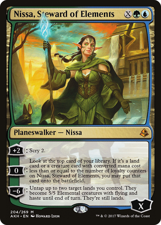 Nissa, Steward of Elements (AKH-204) - Amonkhet