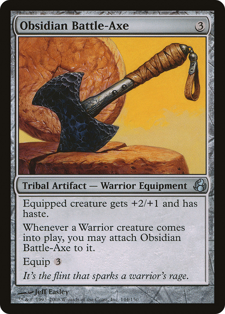 Obsidian Battle-Axe (MOR-144) - Morningtide Foil