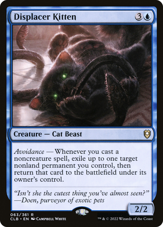 Displacer Kitten (CLB-063) - Commander Legends: Battle for Baldur's Gate
