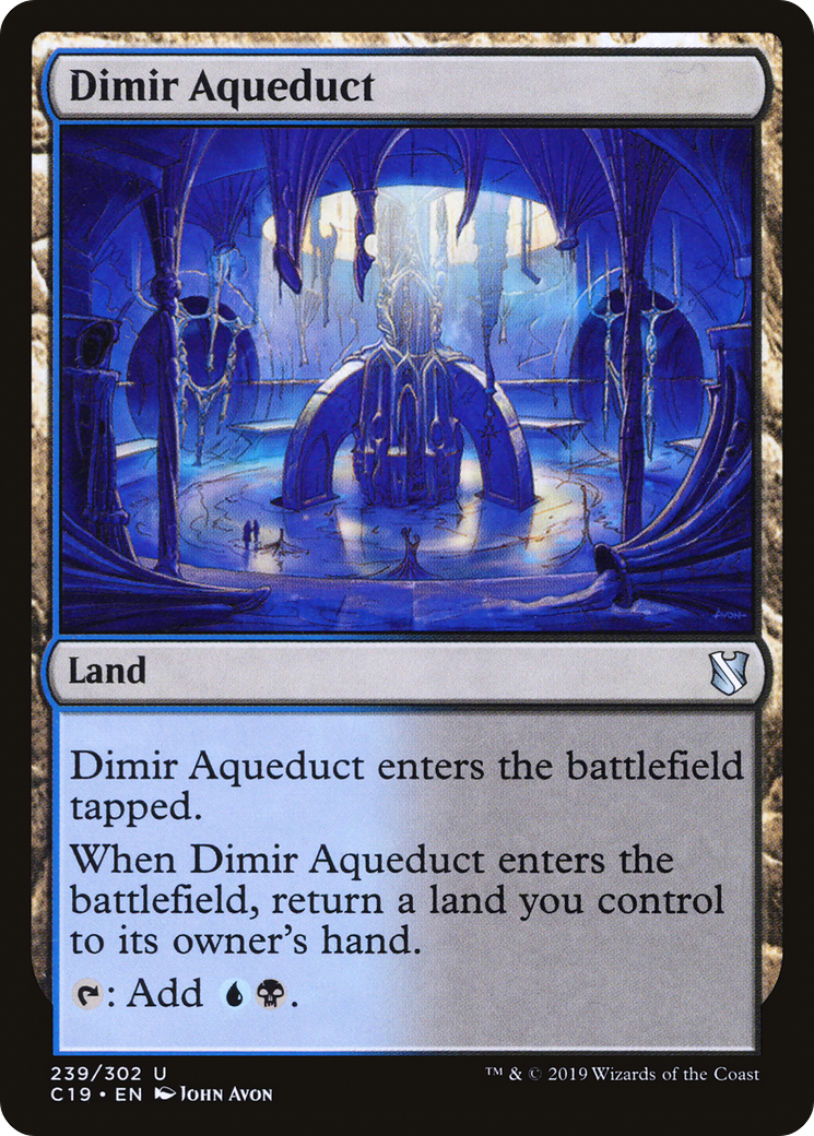 Dimir Aqueduct (C19-239) - Commander 2019