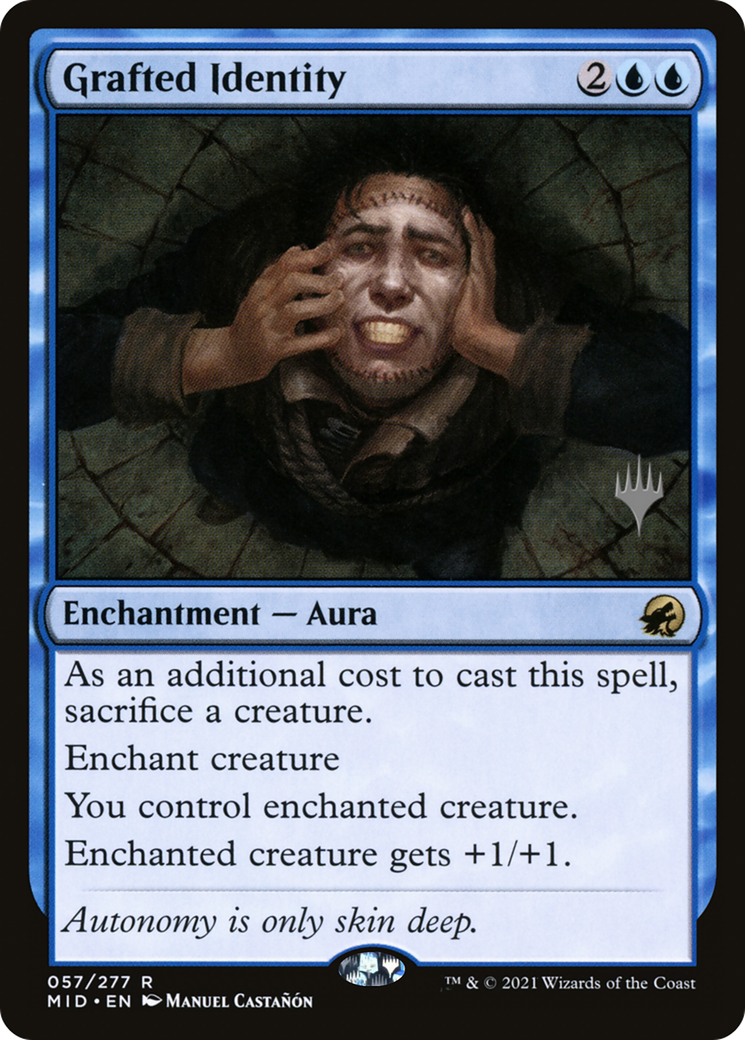 Grafted Identity (PPMID-57P) - Innistrad: Midnight Hunt Promos Foil (Promo Pack)