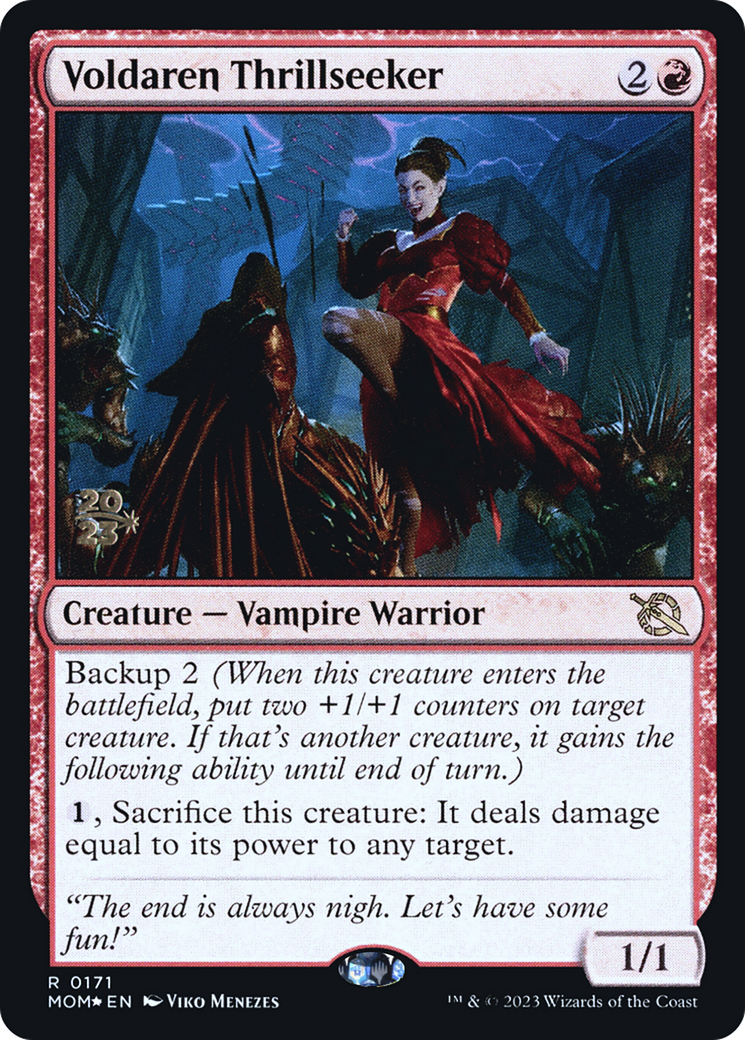 Voldaren Thrillseeker (PRE-171S) - March of the Machine Promos (Prerelease) Foil